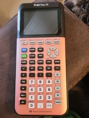 Texas Instruments Pink TI-84 Plus CE Graphing Calculator - Rose Gold